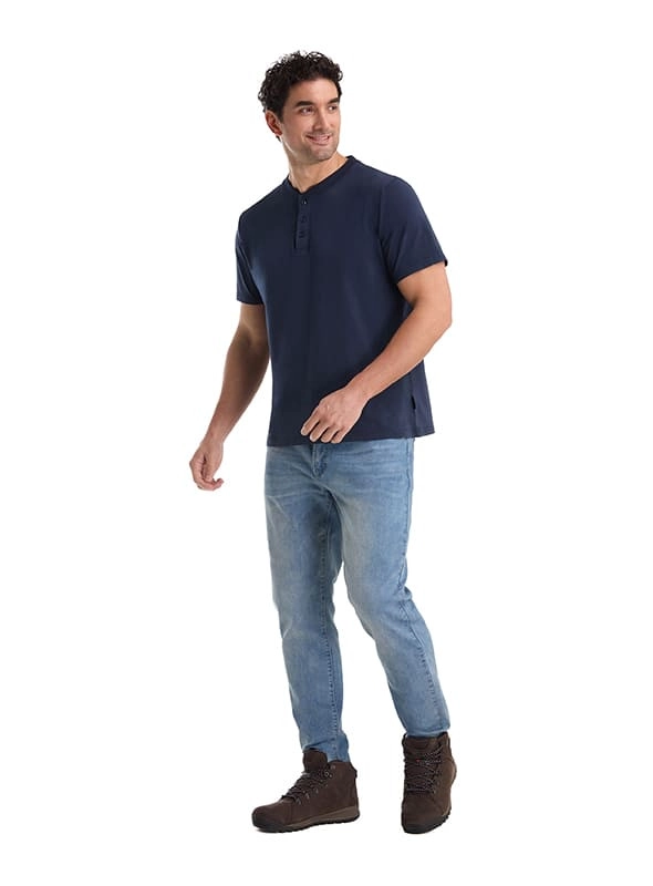 POLERA HOMBRE CASUAL ALGODON PANAMA JACK - K860 | AZUL MARINO - 5