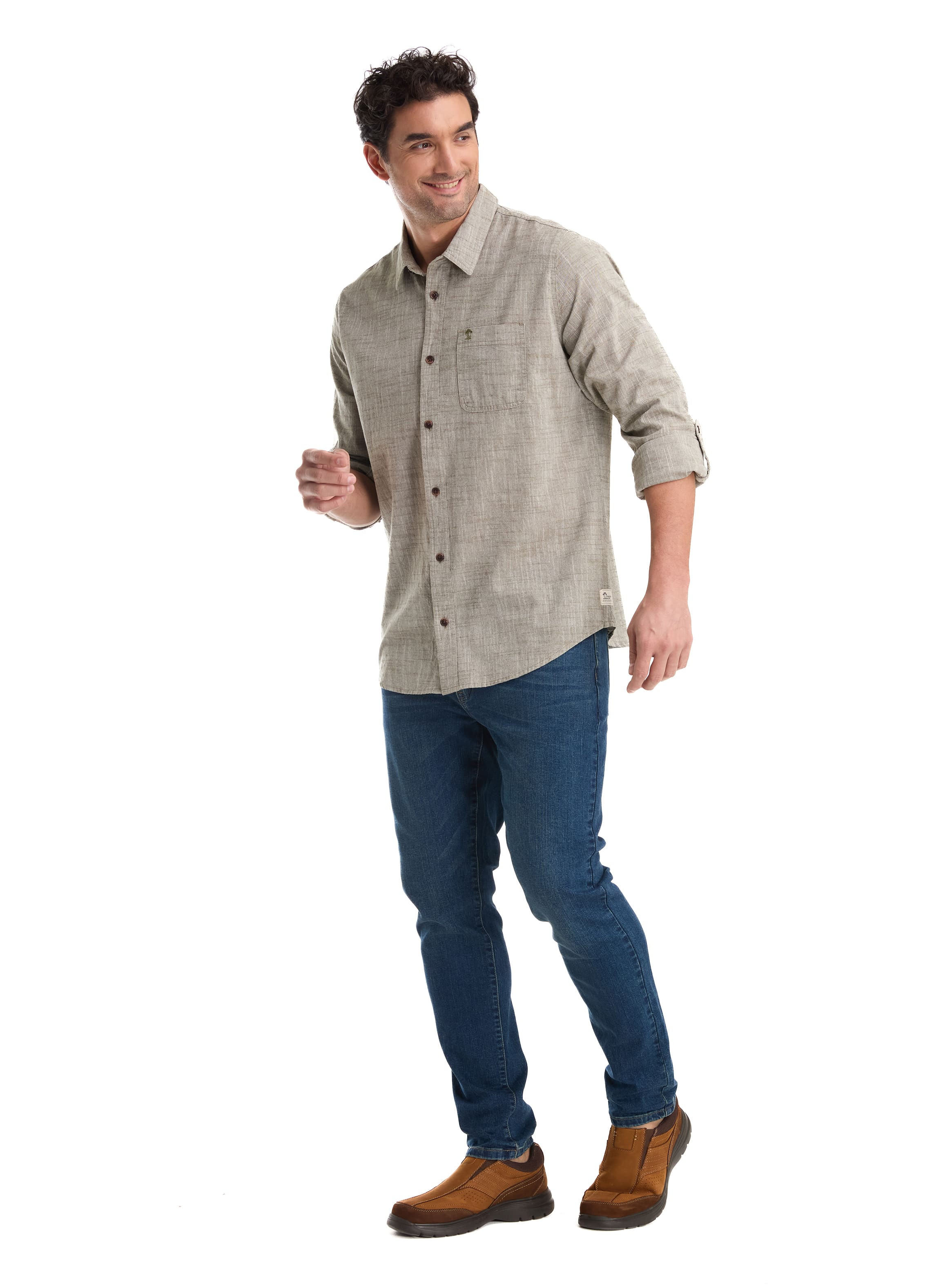 CAMISA CASUAL HOMBRE PANAMA JACK - K866 | GRIS - 4
