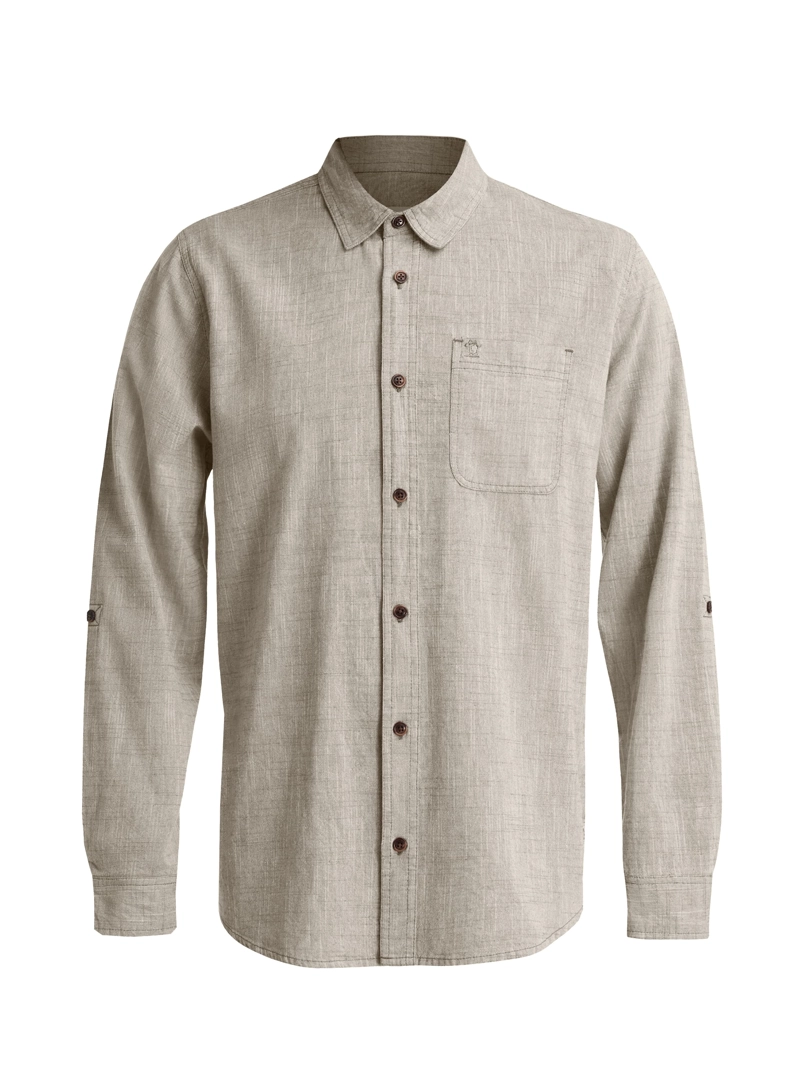 CAMISA HOMBRE TIPO LINO PANAMA JACK - K866 | GRIS - 8