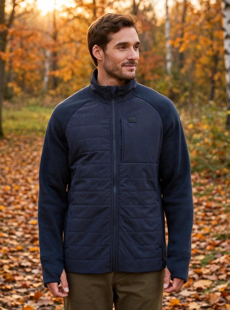 CHAQUETA HOMBRE DEPORTIVA LIVIANA PANAMA JACK - L972 | AZUL - 1