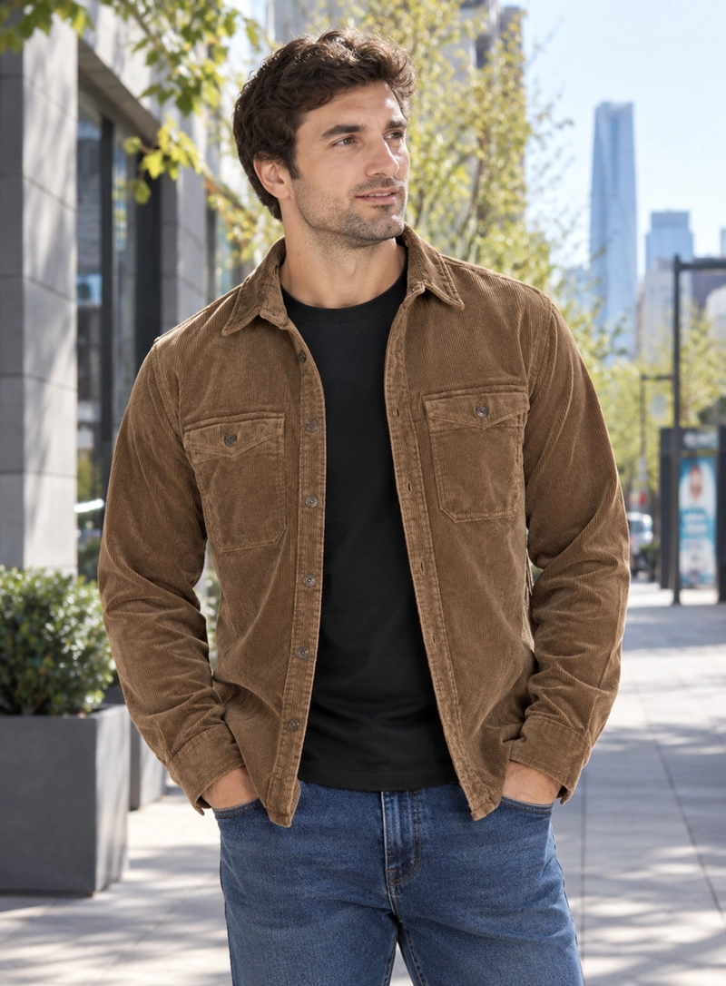 SOBRECAMISA CASUAL HOMBRE PANAMA JACK - J923 | MARRON - 1