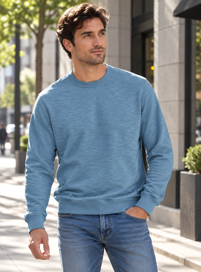 POLERON HOMBRE FLAME DELGADO PANAMA JACK - K869 | AZUL - 1