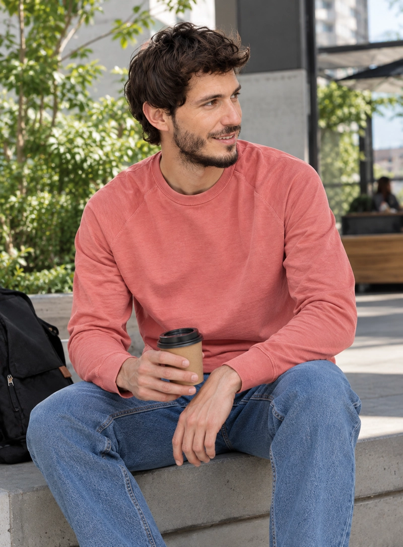 POLERON HOMBRE DELGADO CASUAL PANAMA JACK - H942 | ROJO - 1