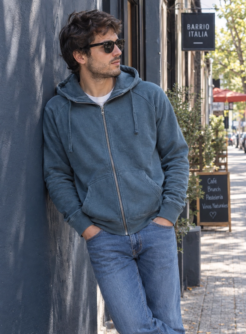 POLERON CASUAL HOMBRE PANAMA JACK - H945 | VERDE OSCURO - 1