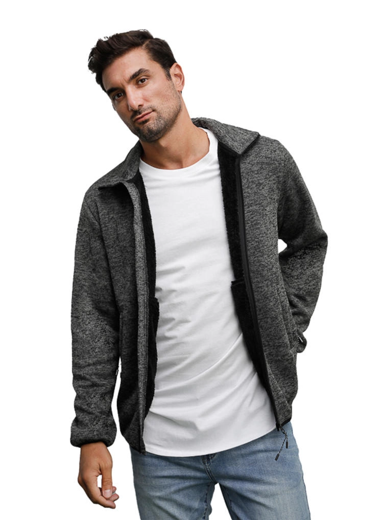 POLERON HOMBRE TEJIDO CON POLAR PANAMA JACK - H948 | NEGRO - 2