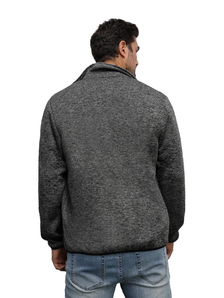 POLERON HOMBRE TEJIDO CON POLAR PANAMA JACK - H948 | NEGRO - 4