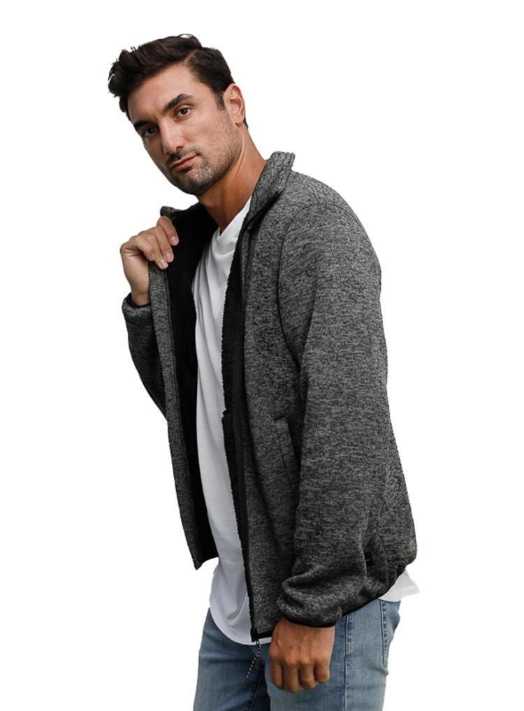 POLERON HOMBRE TEJIDO CON POLAR PANAMA JACK - H948 | NEGRO - 5
