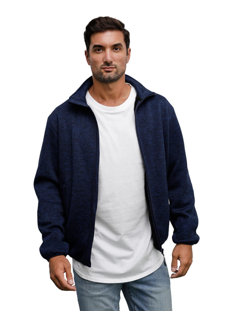 POLERON HOMBRE TEJIDO CON POLAR PANAMA JACK - H948 | NEGRO - 6