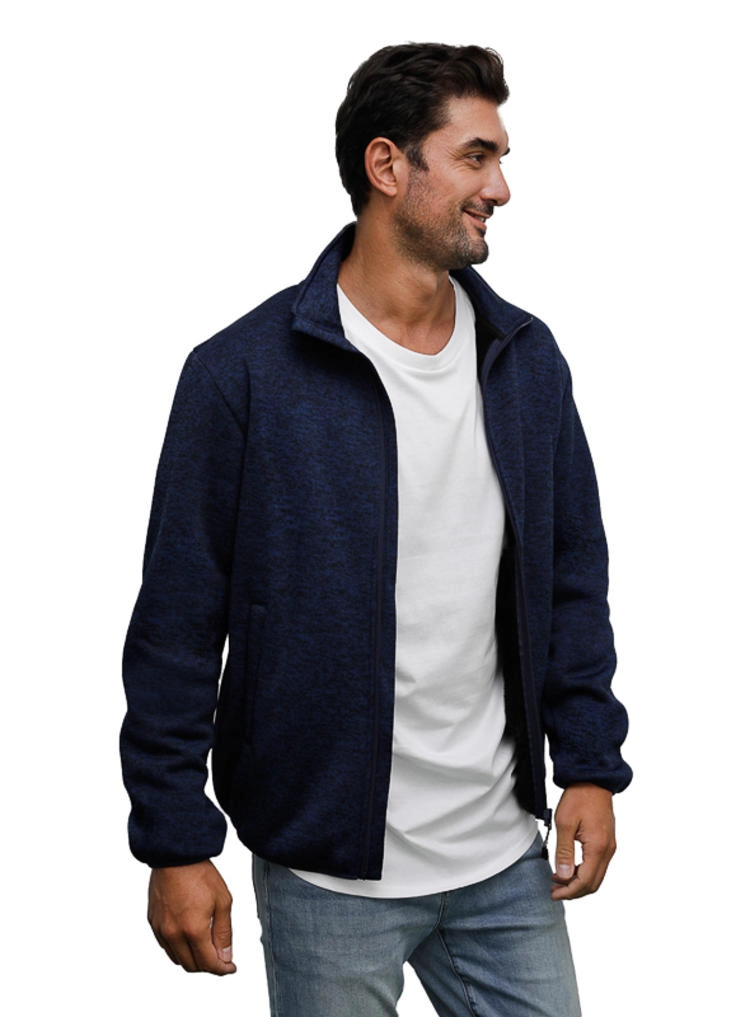 POLERON HOMBRE TEJIDO CON POLAR PANAMA JACK - H948 | NEGRO - 7