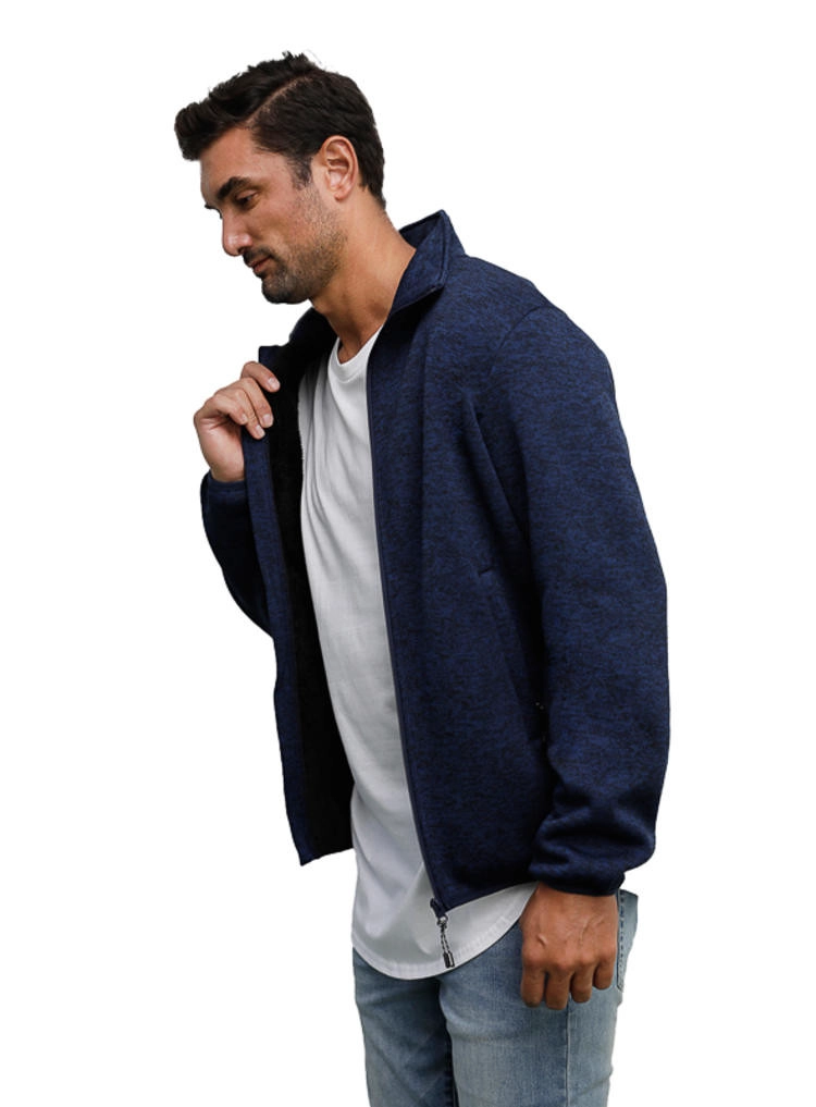 POLERON HOMBRE TEJIDO CON POLAR PANAMA JACK - H948 | NEGRO - 9
