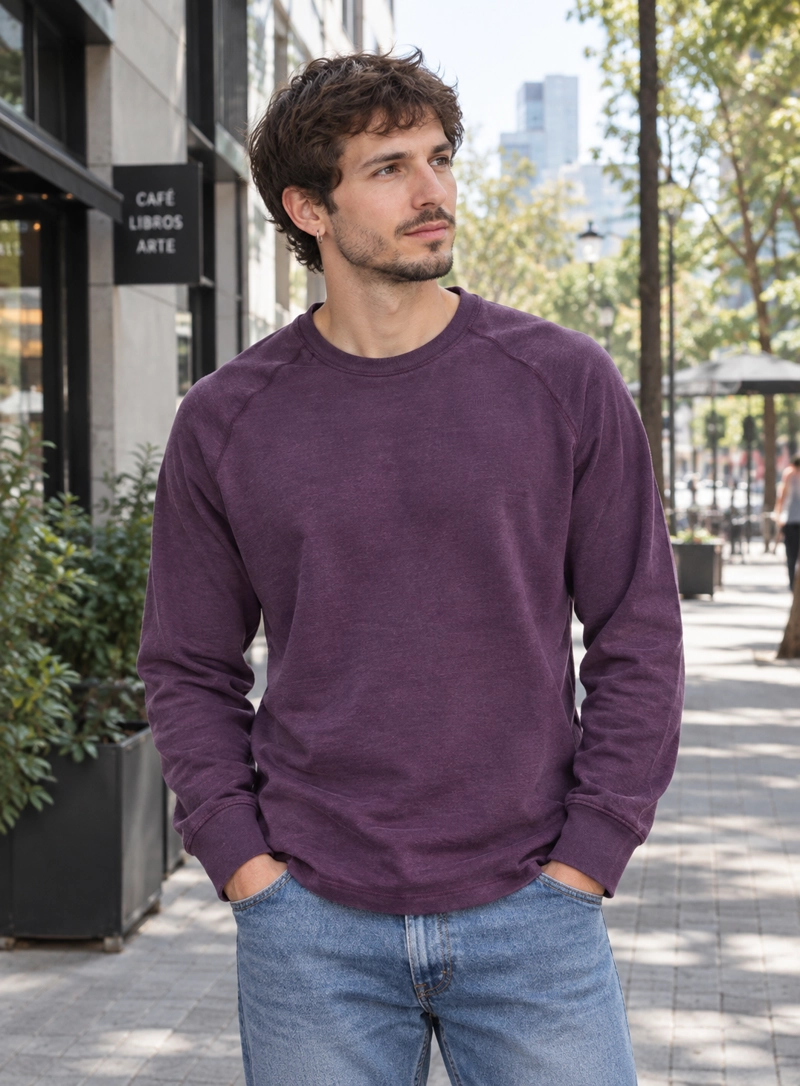 POLERON HOMBRE DELGADO CASUAL PANAMA JACK - H942 | BORDO - 1