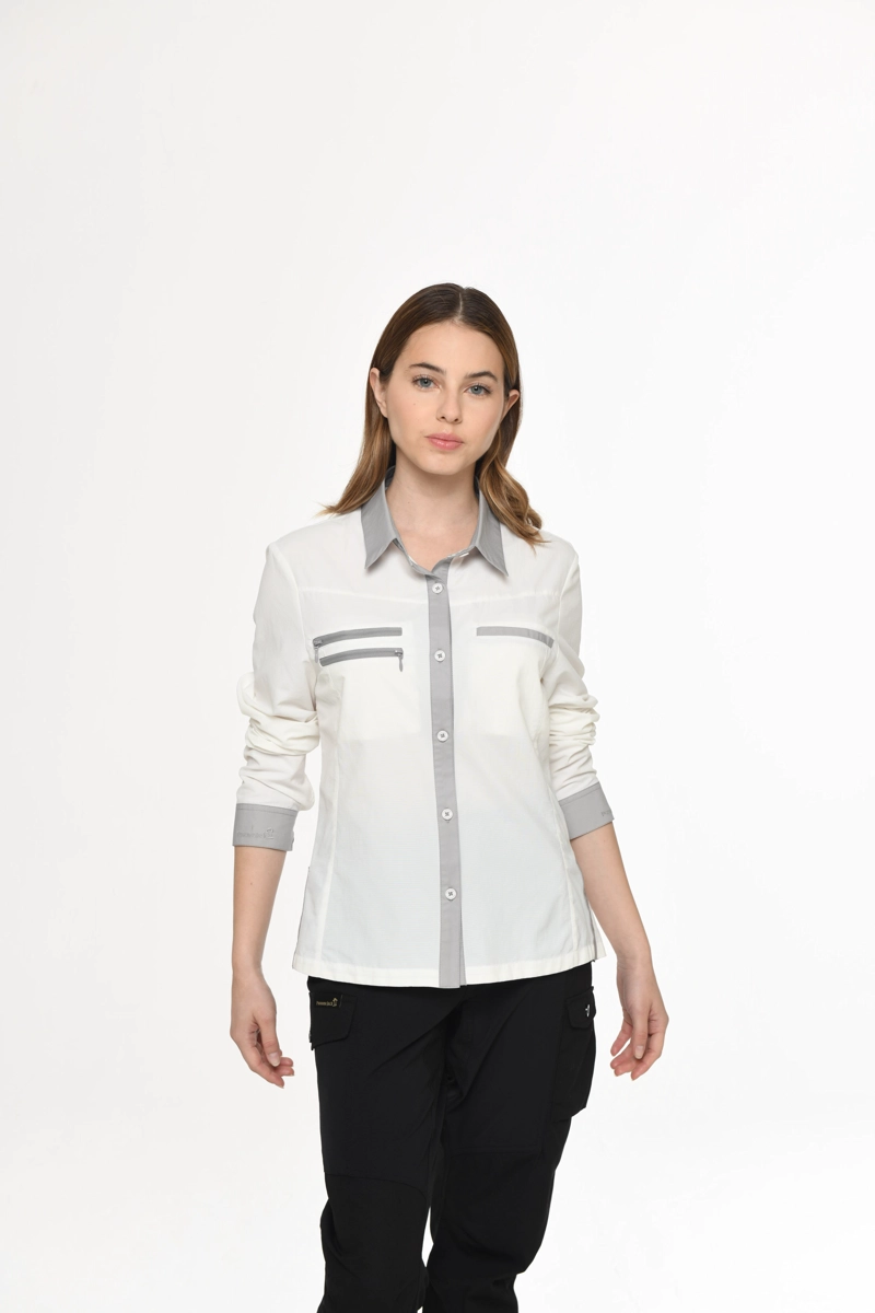 CAMISA TECNICA MUJER WATER REPELENT PANAMA JACK - J967 | BLANCO - 2