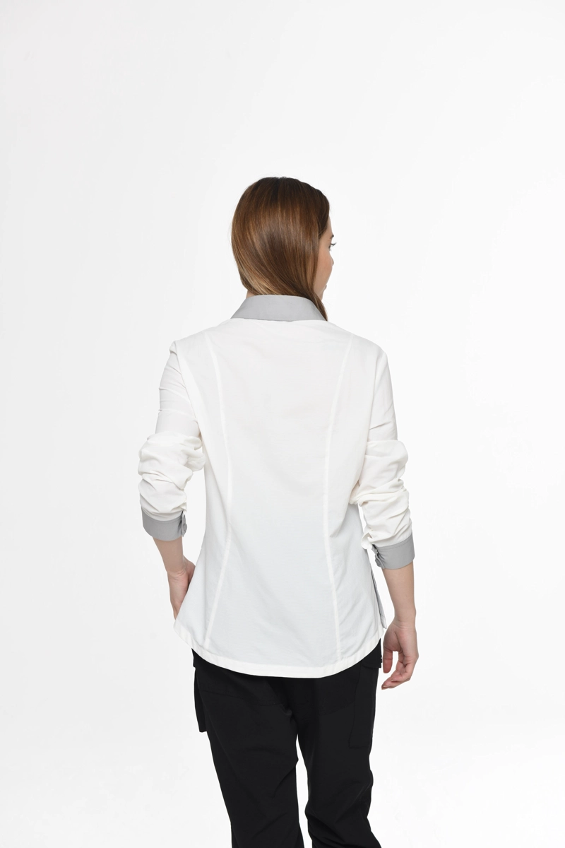 CAMISA TECNICA MUJER WATER REPELENT PANAMA JACK - J967 | BLANCO - 4