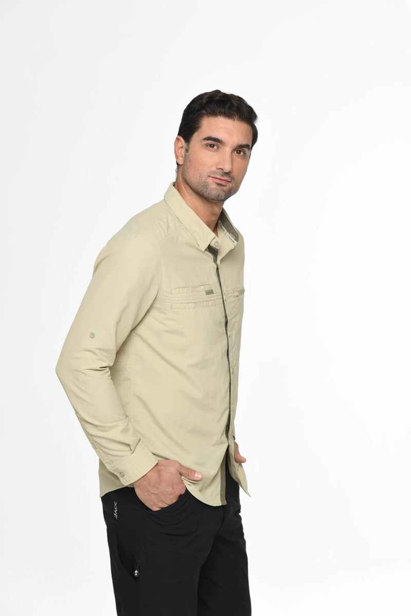 CAMISA TECNICA HOMBRE PANAMA JACK - J966 | BEIGE - 3