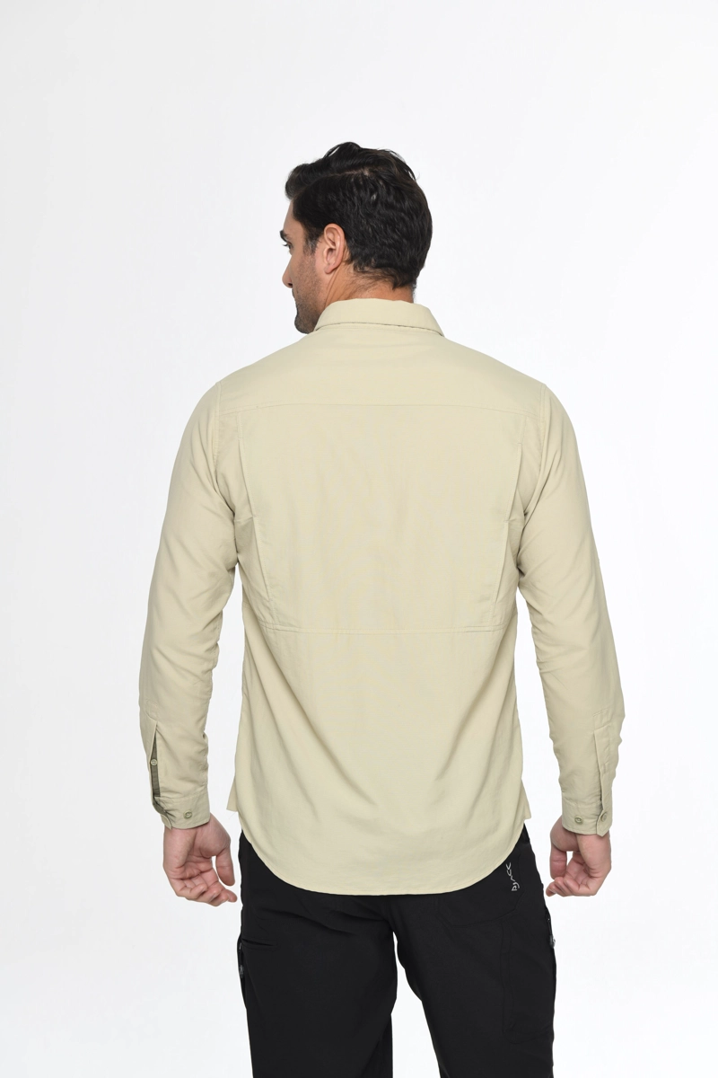CAMISA TECNICA HOMBRE PANAMA JACK - J966 | BEIGE - 4