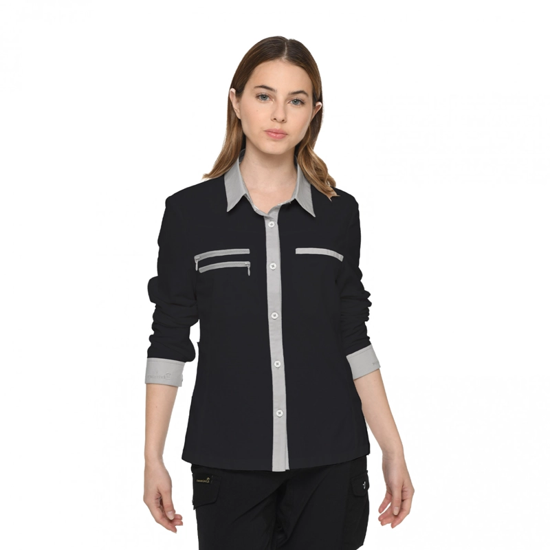 CAMISA TE CNICA MUJER WATER REPELENT PANAMA JACK - J967 | NEGRO - 2