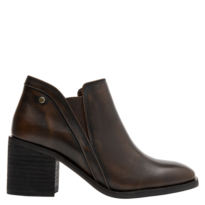 BOTIN CASUAL MUJER POLLINI - POM0246 | MARRON OSCURO - 1