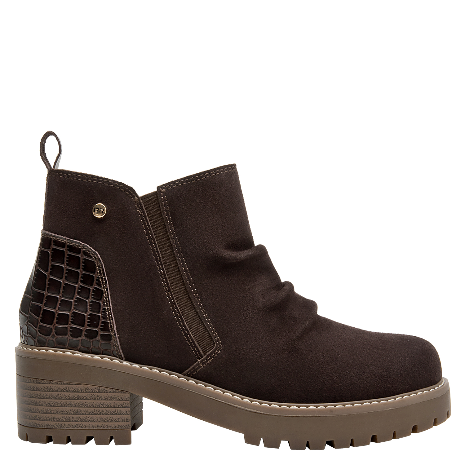 BOTIN CASUAL MUJER BRUNO ROSSI - BRM0202 | MARRON OSCURO - 1