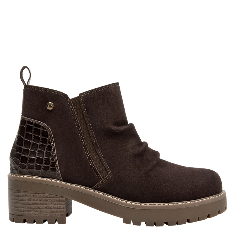 BOTIN CASUAL MUJER BRUNO ROSSI - BRM0202 | MARRON OSCURO - 1