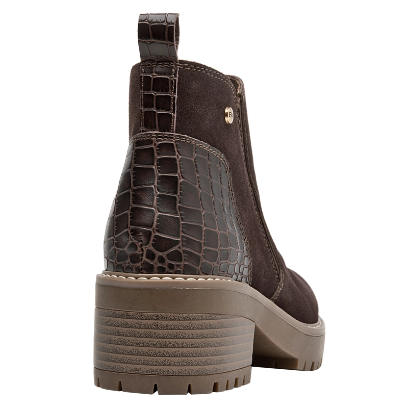 BOTIN CASUAL MUJER BRUNO ROSSI - BRM0202 | MARRON OSCURO - 3
