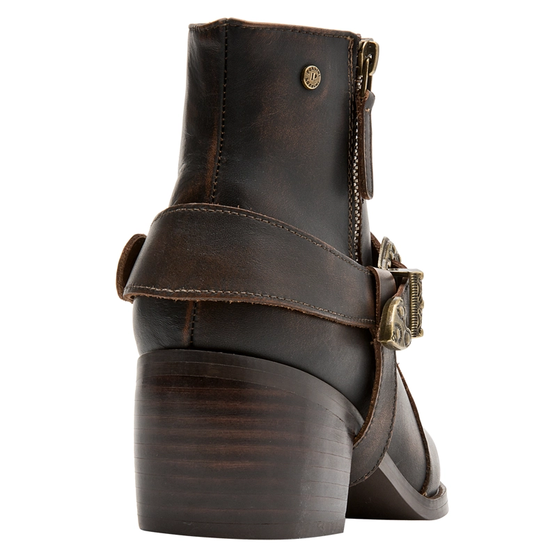 BOTIN CASUAL MUJER POLLINI - POM0135 | MARRON OSCURO - 3