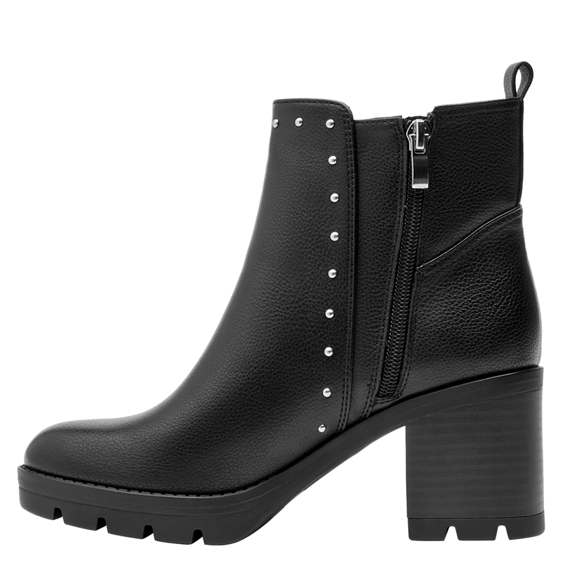 BOTIN TACO CUADRADO MUJER BRUNO ROSSI - BRM0362 | NEGRO - 4