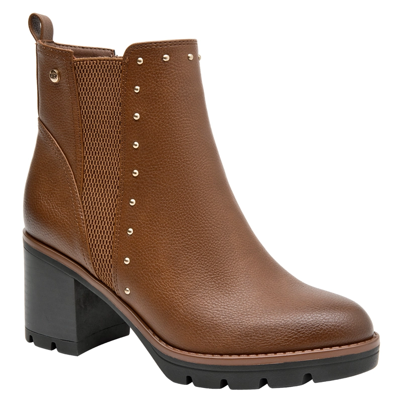 BOTIN TACO CUADRADO MUJER BRUNO ROSSI - BRM0362 | NEGRO - 6