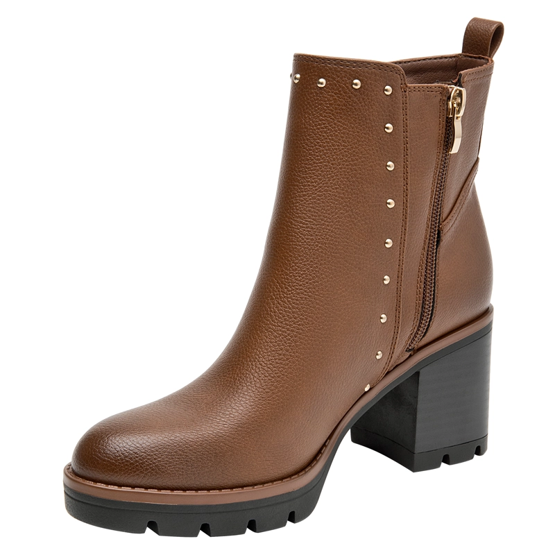 BOTIN TACO CUADRADO MUJER BRUNO ROSSI - BRM0362 | MARRON - 5