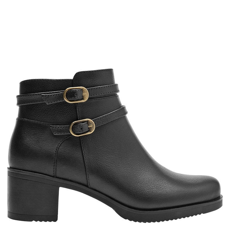 BOTIN CASUAL MUJER POLLINI - POM0160 | NEGRO - 1