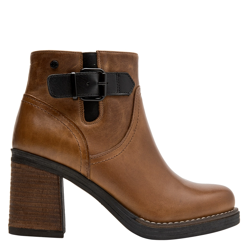 BOTIN CASUAL MUJER POLLINI - POM0170 | MARRON CLARO - 1