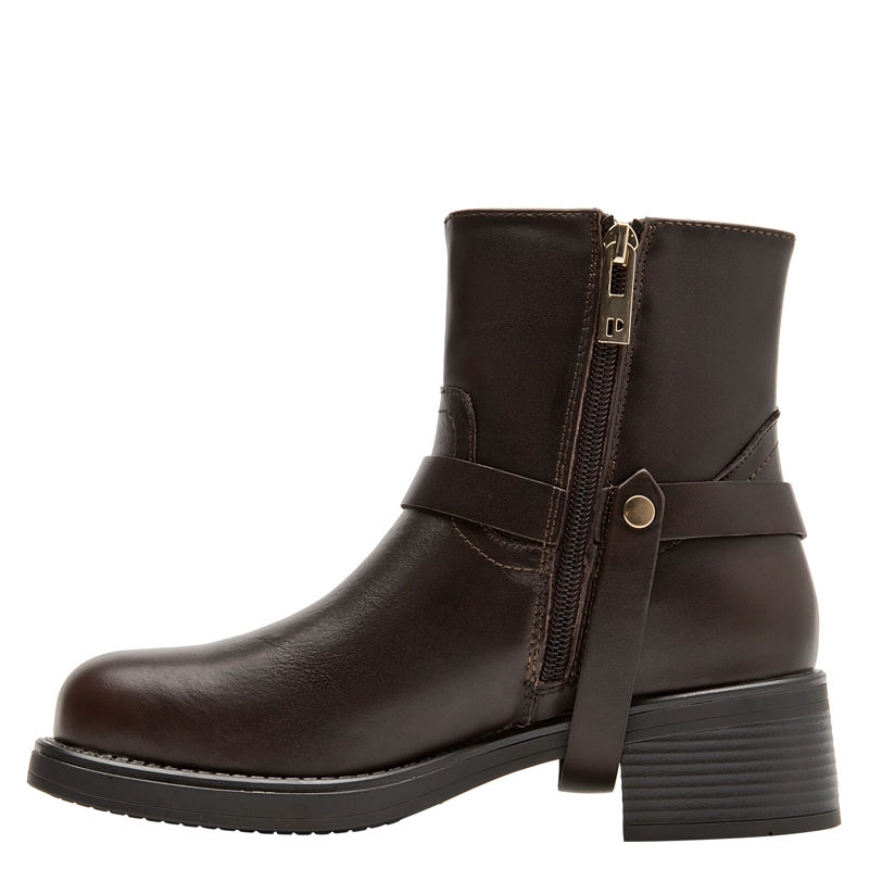 BOTIN CASUAL MUJER POLLINI - POM0223 | MARRON OSCURO - 4