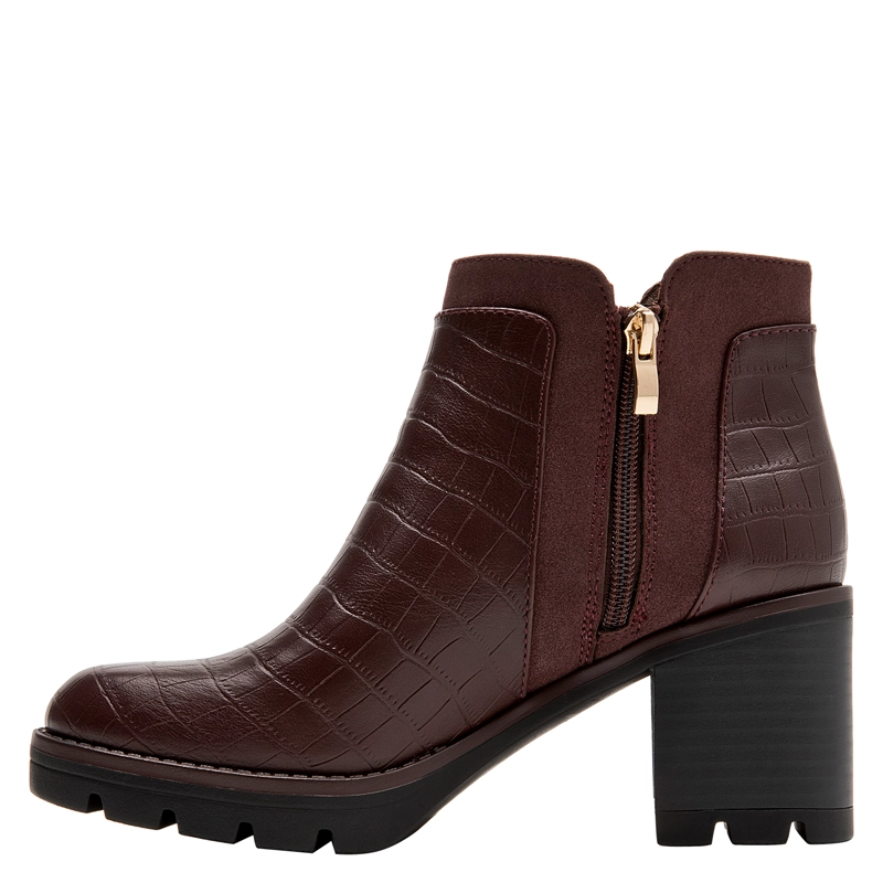 BOTIN TACO CUADRADO MUJER BRUNO ROSSI - BRM0364 | MARRON - 4