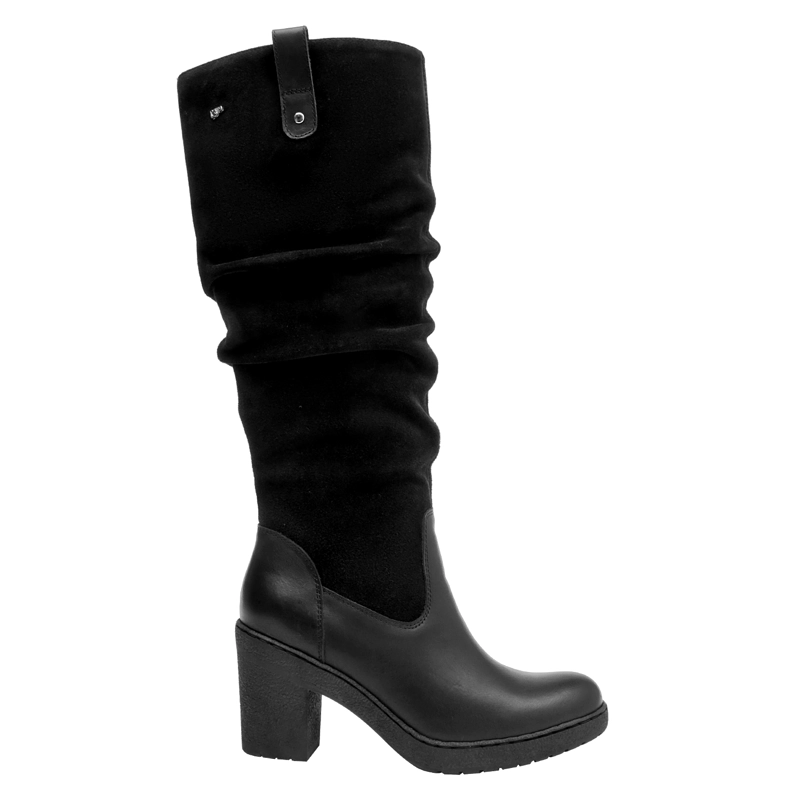 BOTA CUERO CASUAL MUJER 16 HRS - 16M0235 | NEGRO - 1