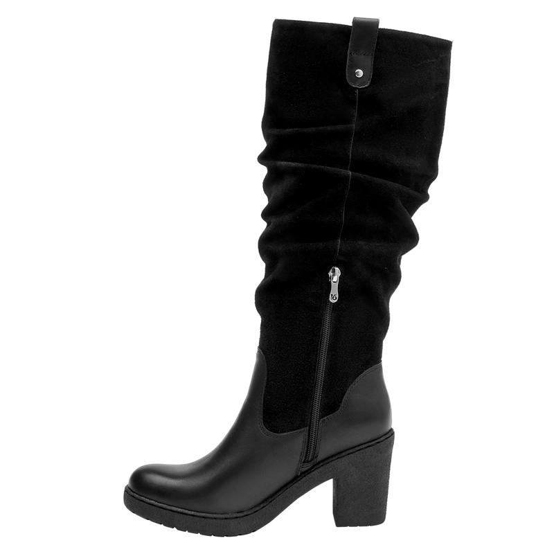 BOTA CUERO CASUAL MUJER 16 HRS - 16M0235 | NEGRO - 4