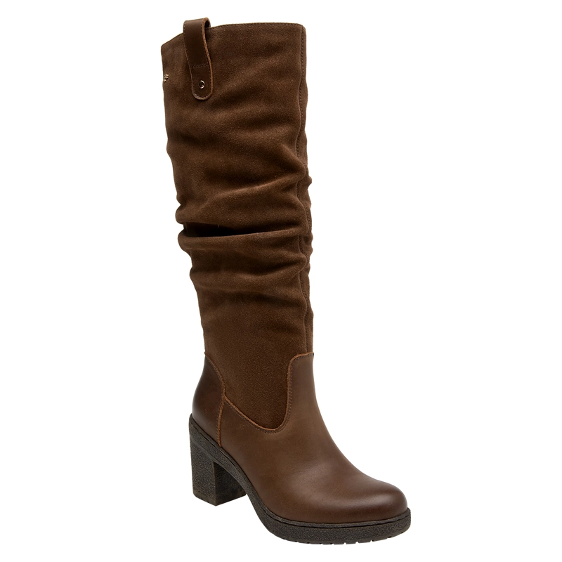 BOTA CUERO CASUAL MUJER 16 HRS - 16M0235 | NEGRO - 6