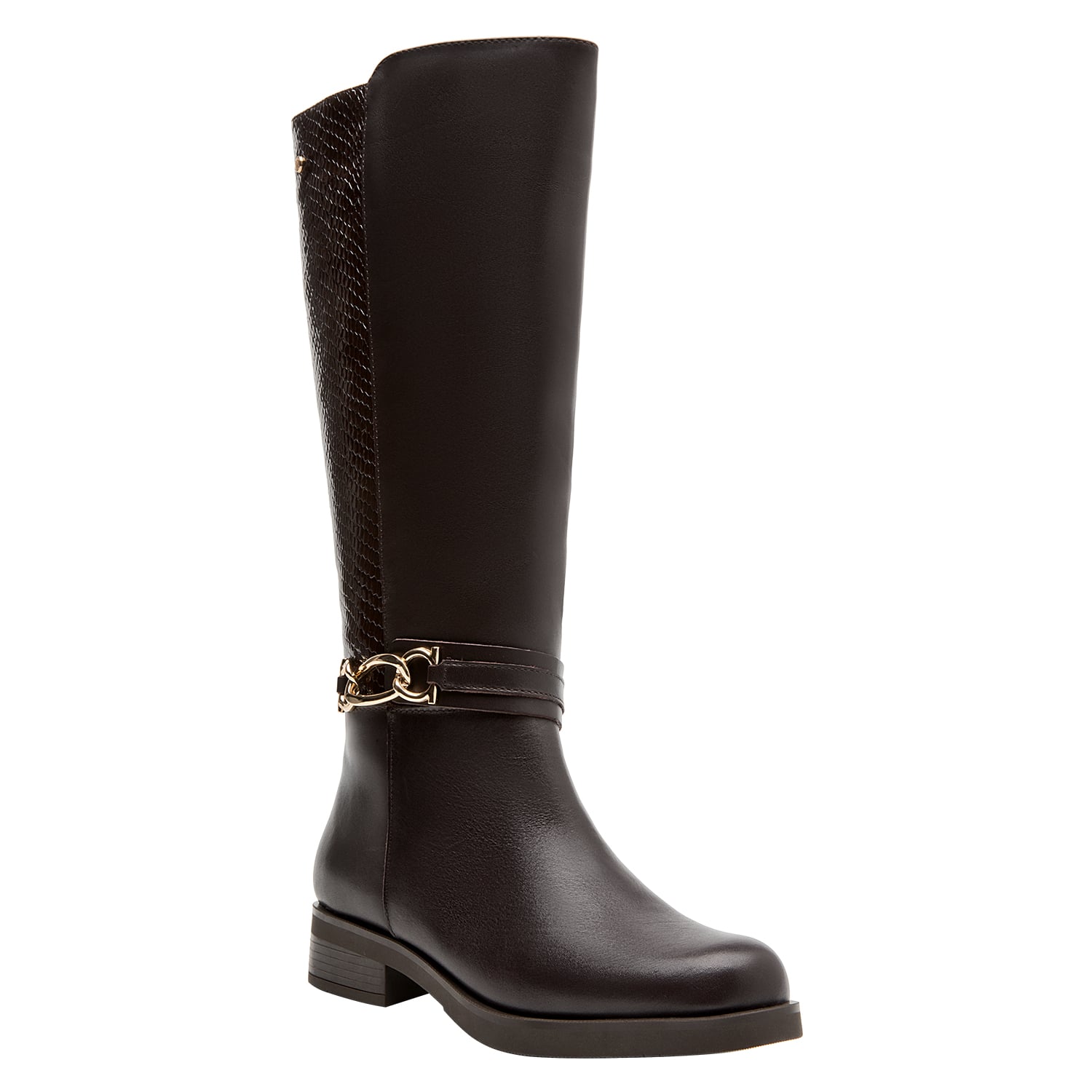 BOTA CASUAL MUJER POLLINI - POM0189 | MARRON OSCURO - 2