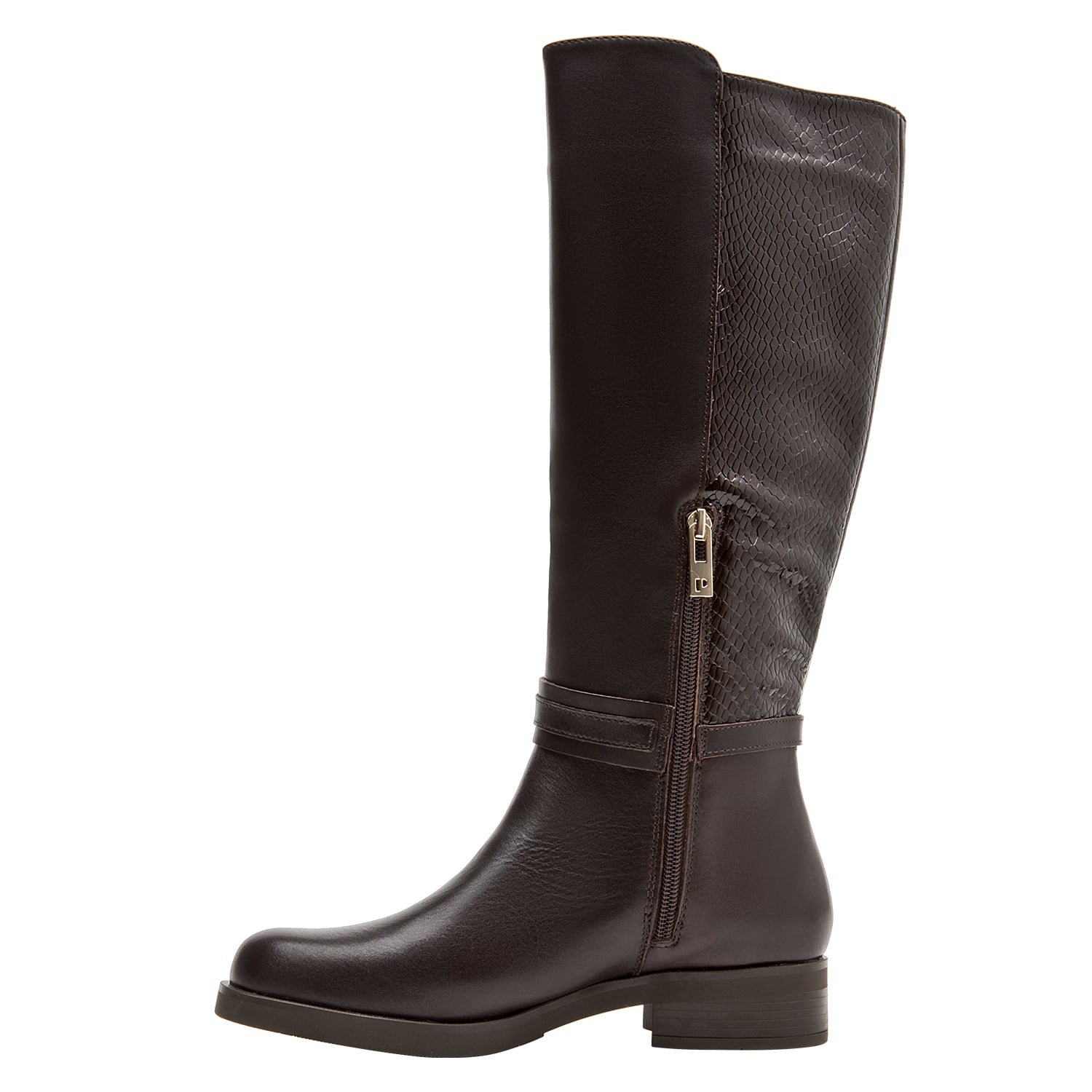 BOTA CASUAL MUJER POLLINI - POM0189 | MARRON OSCURO - 4