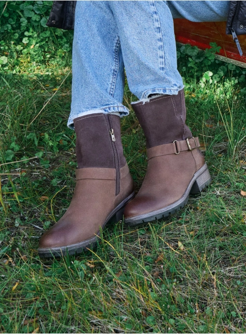 BOTA WATERPROOF CHIPORRO MUJER PANAMA JACK - PJM0242 | MARRON OSCURO - 1