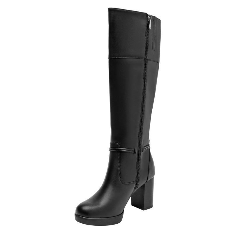 BOTA CUERO MUJER 16 HRS - 16M0239 | NEGRO - 5