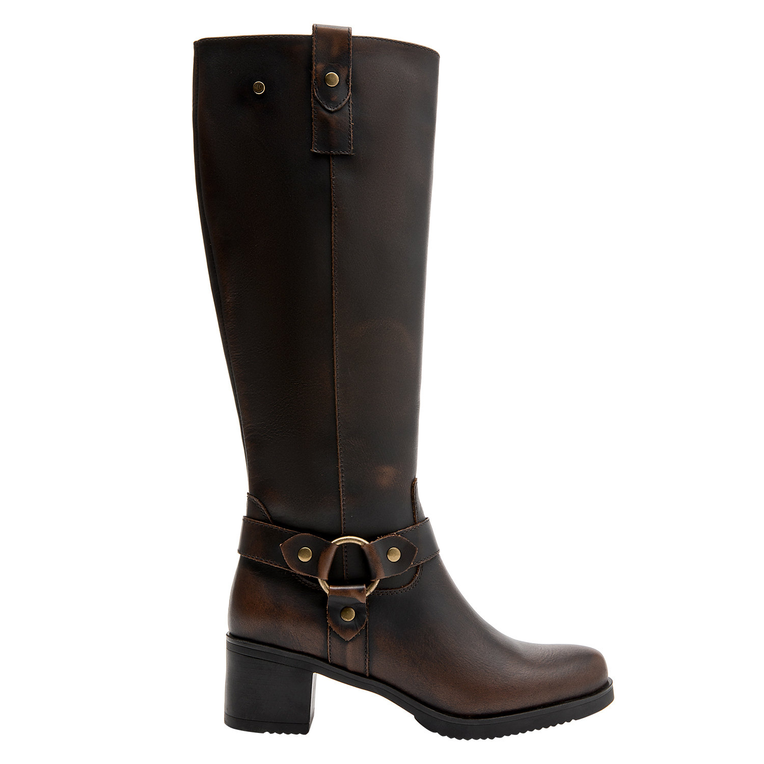 BOTA CASUAL MUJER POLLINI - POM0158 | MARRON OSCURO - 1