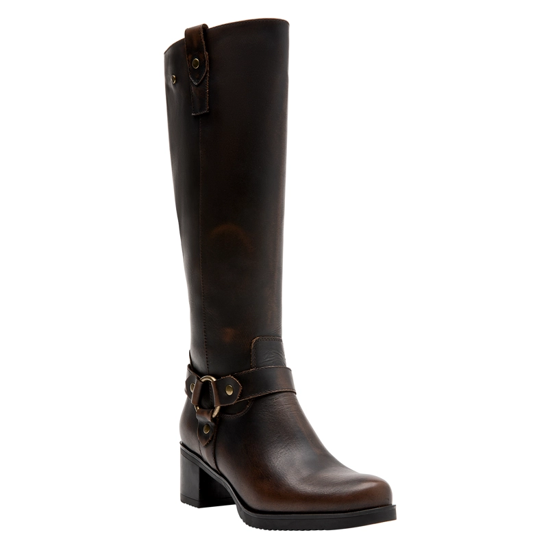BOTA CASUAL MUJER POLLINI - POM0158 | MARRON OSCURO - 2