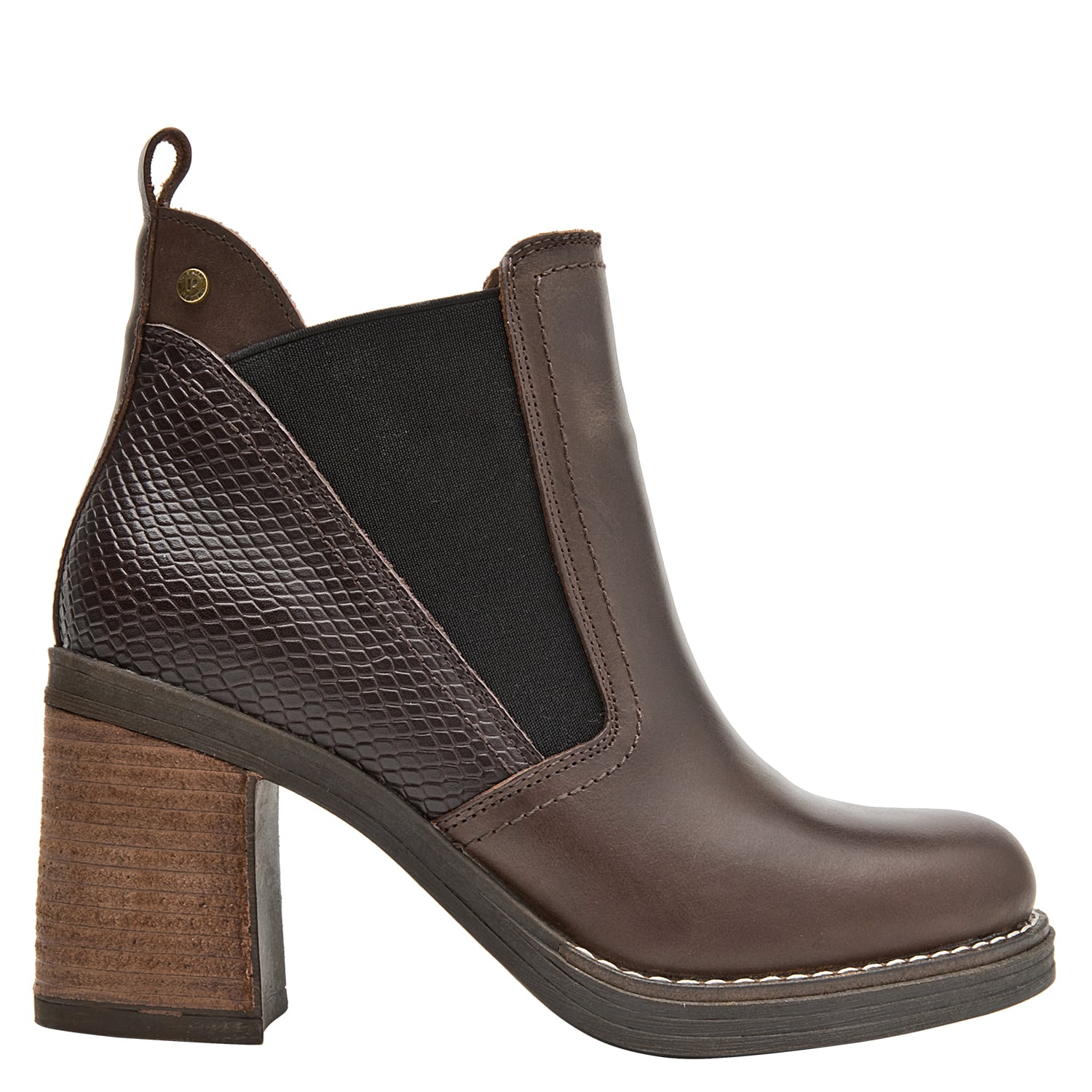 BOTIN CASUAL MUJER POLLINI - POM0250 | MARRON OSCURO - 1