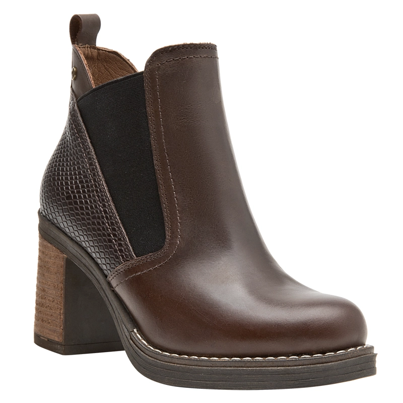 BOTIN CASUAL MUJER POLLINI - POM0250 | MARRON OSCURO - 2