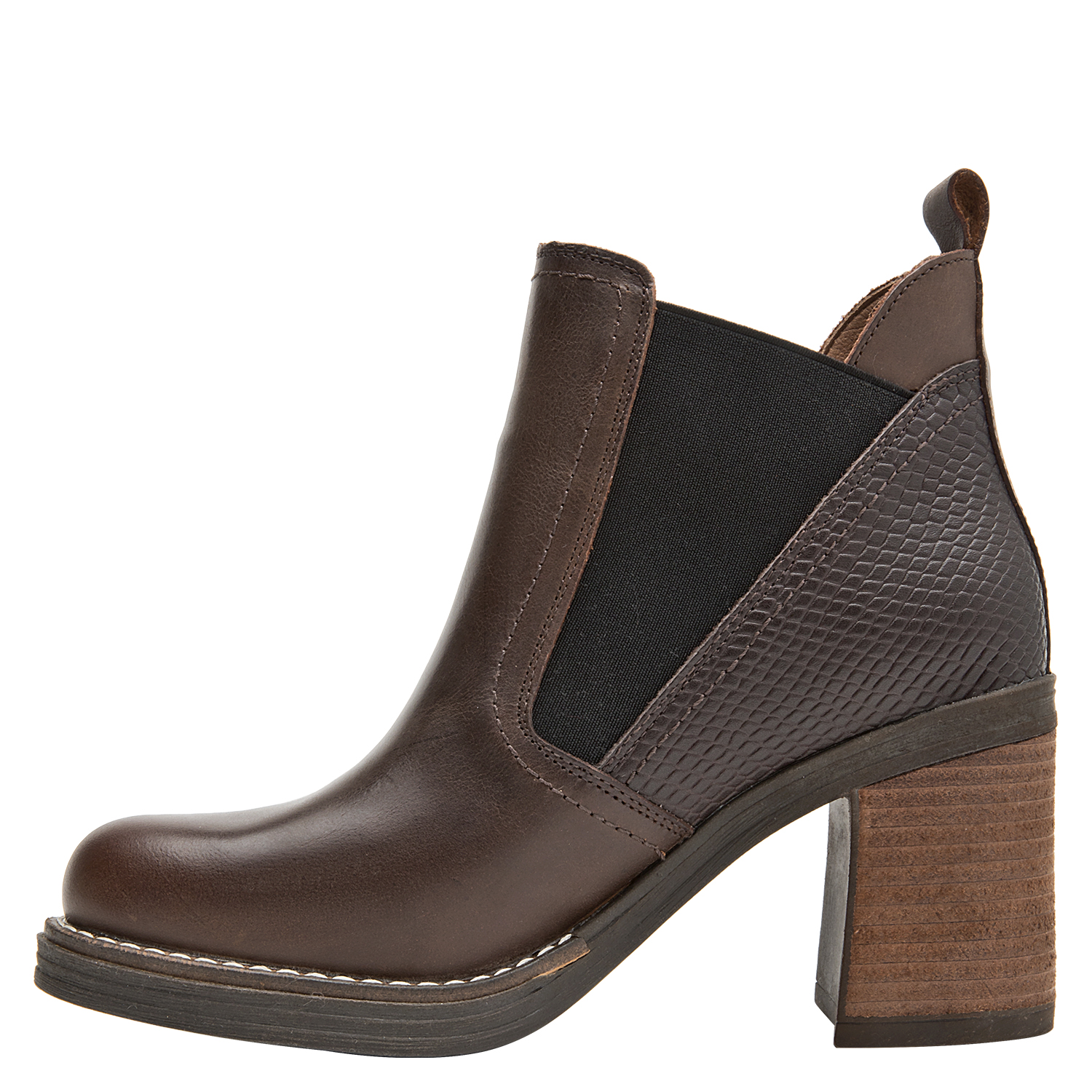 BOTIN CASUAL MUJER POLLINI - POM0250 | MARRON OSCURO - 4