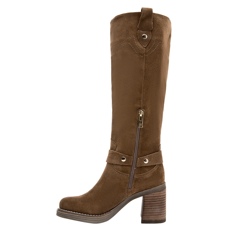 BOTA CASUAL MUJER POLLINI - POM0169 | MARRON CLARO - 9