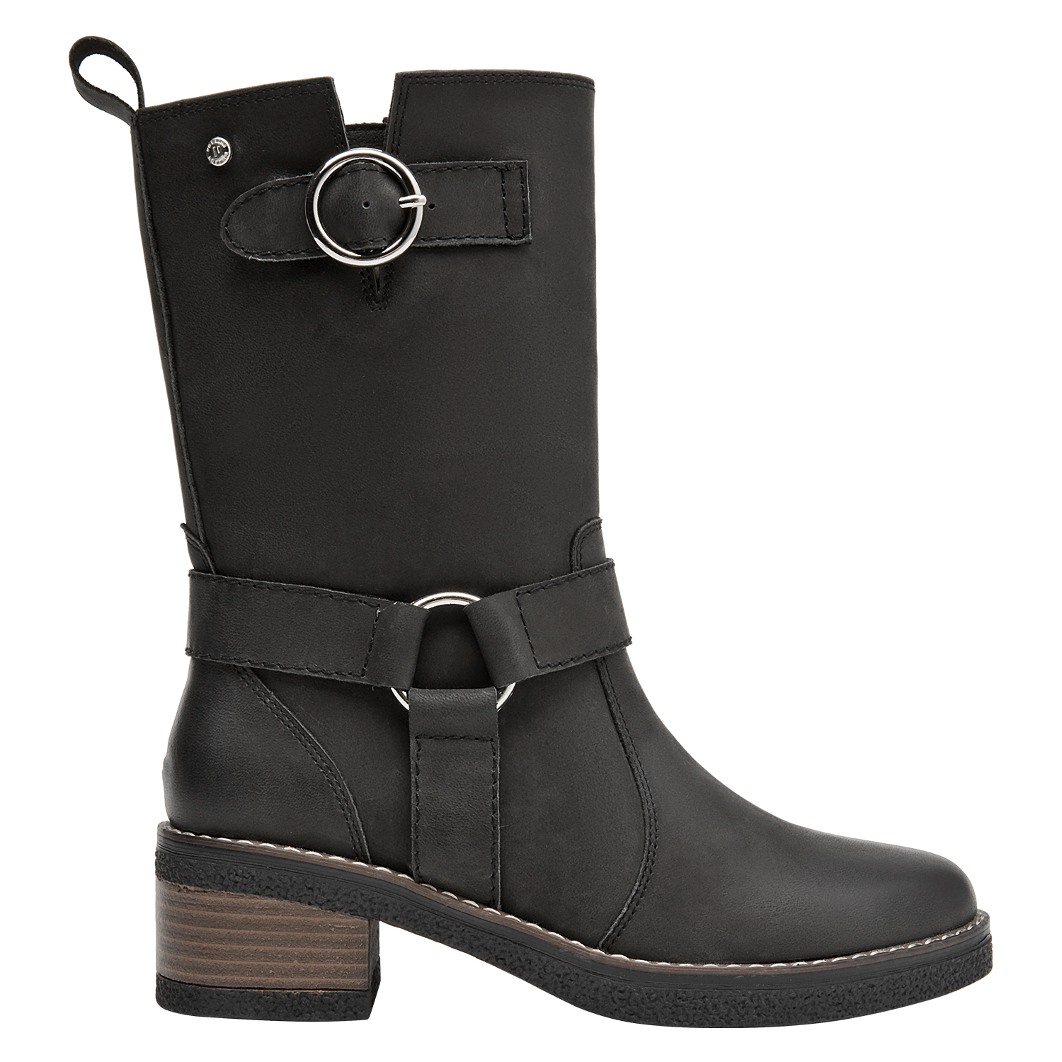 BOTA CASUAL MUJER POLLINI - POM0185 | NEGRO - 1