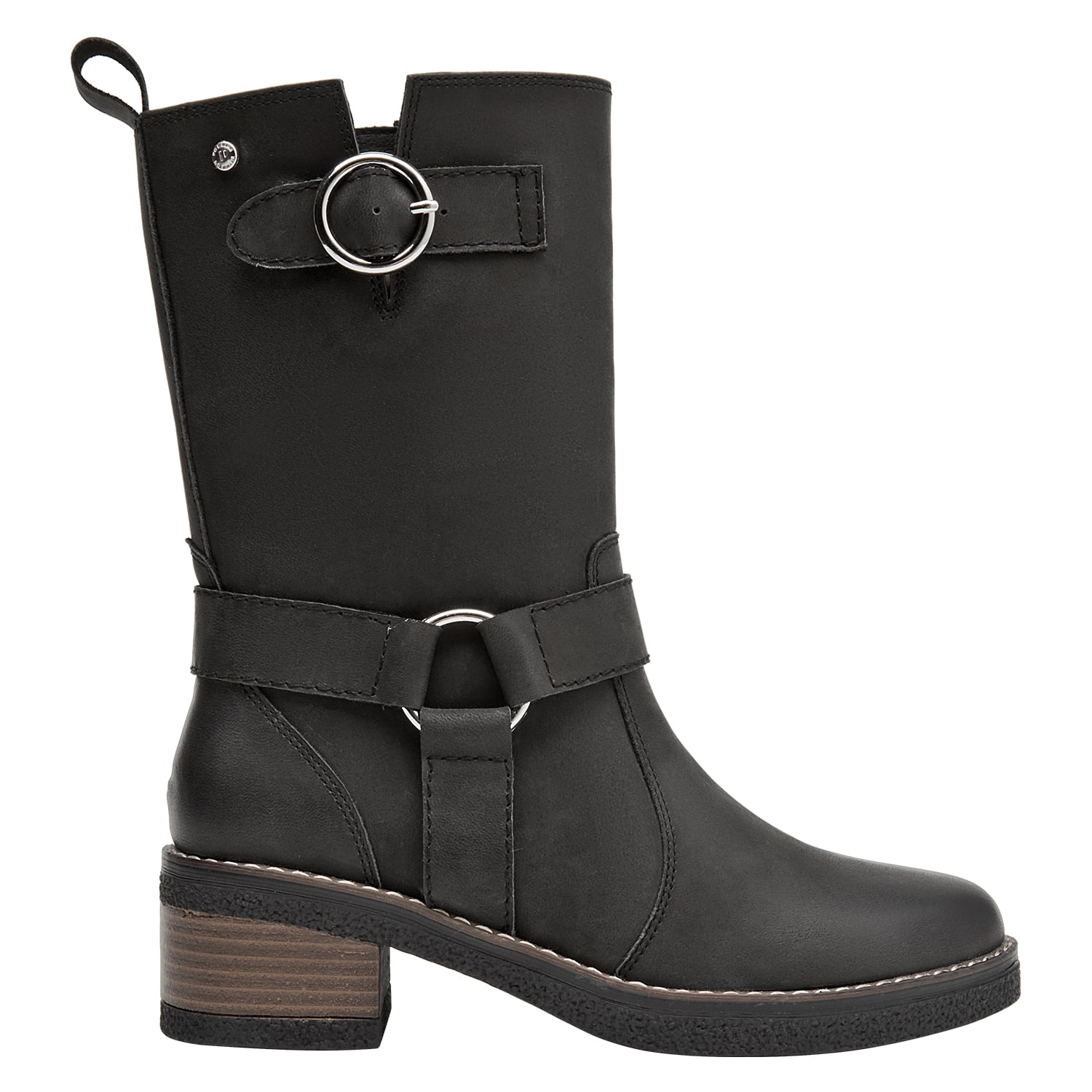 BOTA CASUAL MUJER POLLINI - POM0185 | NEGRO - 1