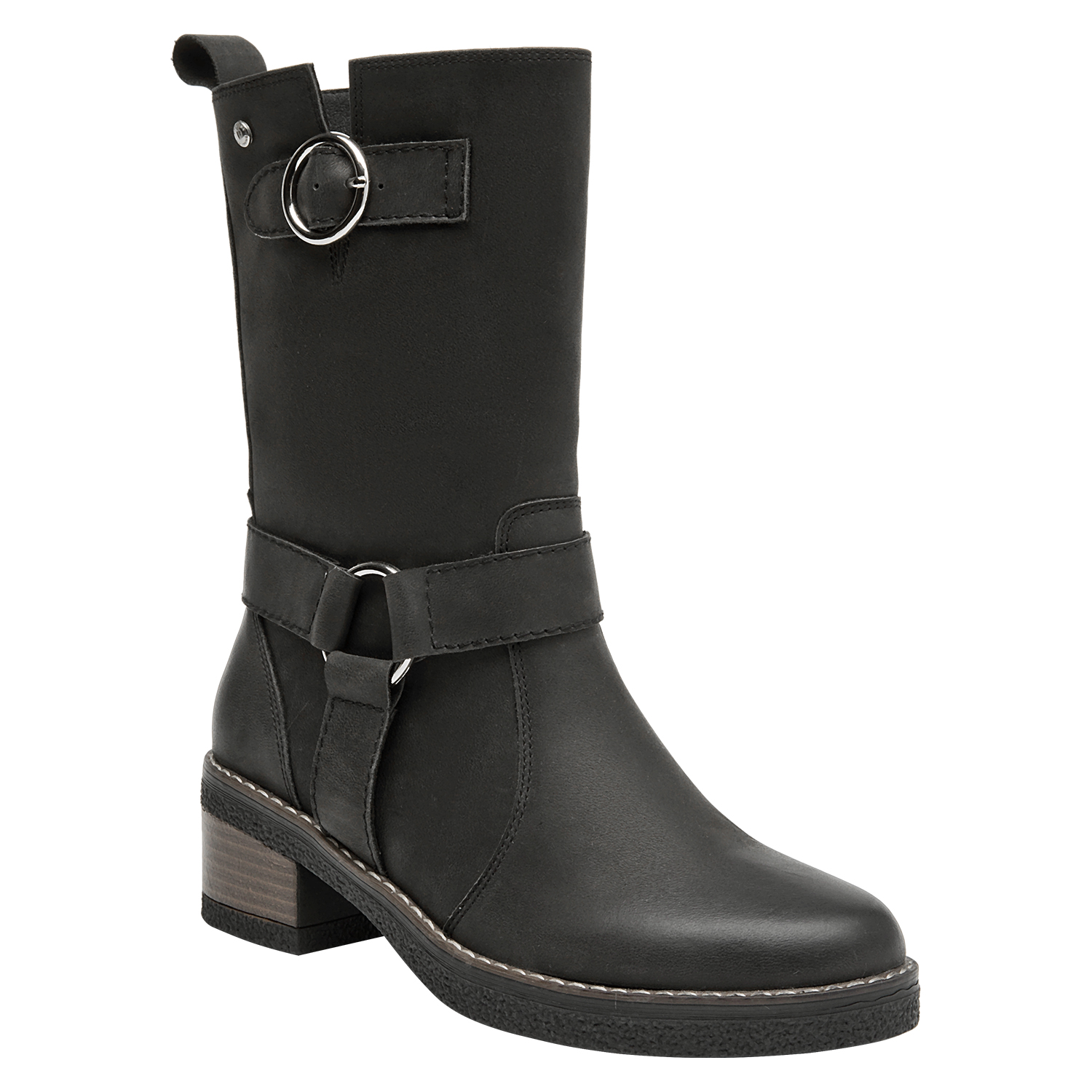 BOTA CASUAL MUJER POLLINI - POM0185 | NEGRO - 2