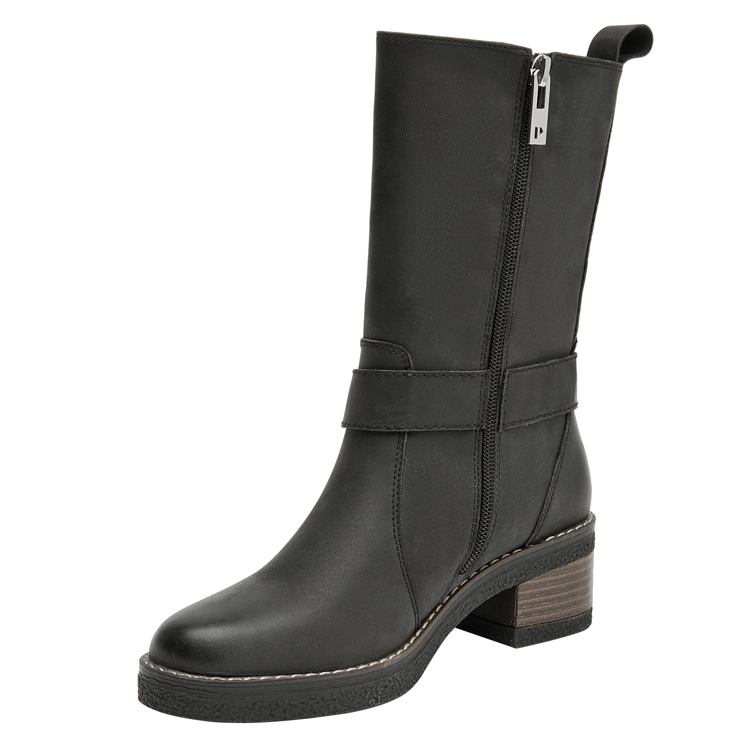 BOTA CASUAL MUJER POLLINI - POM0185 | NEGRO - 5