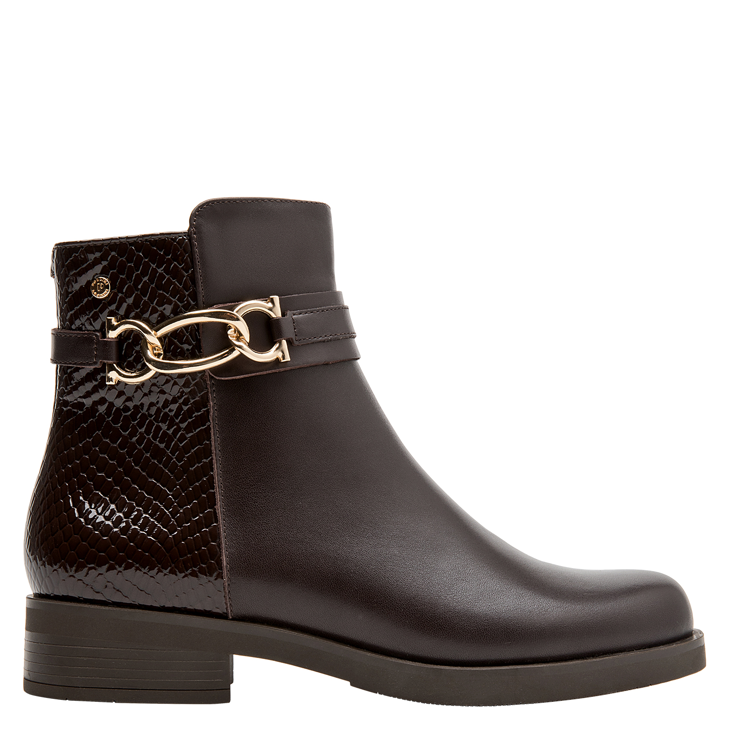 BOTIN CASUAL MUJER POLLINI - POM0186 | MARRON OSCURO - 1